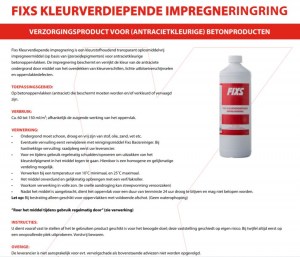 Fix Kleurverdiepende Antraciete Impregnering 1 Ltr. A. van Elk BV